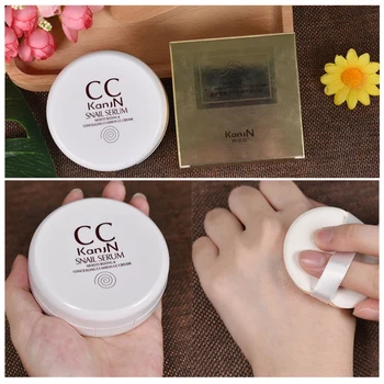 

Snail Extract CCCream Moisturizing Cover Defects Skin Color Concealer Makeup Foundation Cream