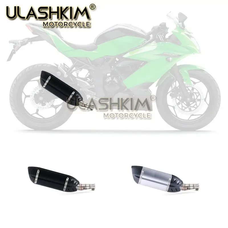 Мотоциклетная выхлопная контактная средняя труба для Kawasaki Z250 2008- Ninja 300 2013- Ninja 250R 2008