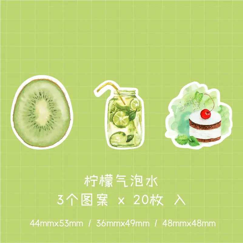 60 страниц вкусные пирожные напитки блокноты для заметок наклейка для планировщика школьные офисные принадлежности студенческие Канцтовары, блокнот - Цвет: B