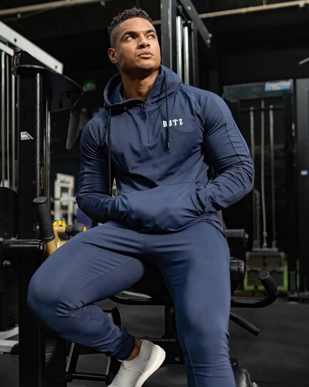 Новые осенние мужские толстовки для тренировок с капюшоном одежда футболка для бодибилдинга теплая одежда хлопковые толстовки пуловер