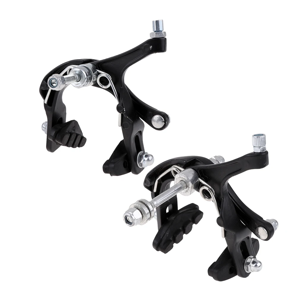 Professional Aluminum Alloy Front Rear Lever Cable Housing,Side Pull 47-57mm Clamp BMX Road Bike Bicycle Caliper Brake Set