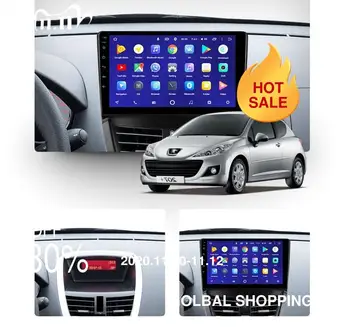

Android 10.0 4G Car Multimedia Radio Player GPS For Peugeot 207 2006 2007 2008 -2015 GPS Navigation video player support carplay