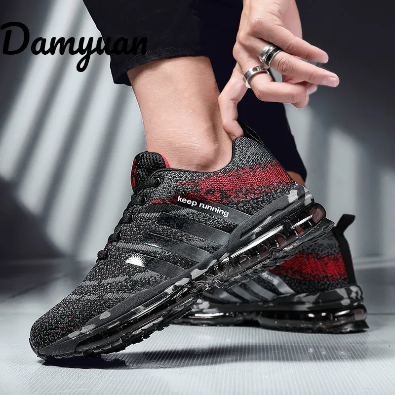 Damyuan/модный Мужской Воздухопроницаемый и теплоотводящий тканевый спортивный светильник на воздушной подушке; прогулочная обувь для отдыха