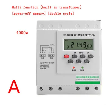 

4000W 380V three phase digital timer microcomputer time switch Water Pump Motor Intelligent Time Controller autoatic switch
