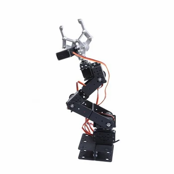 DIY 6-Axis Control Palletizing Robot Arm Model With Servos And Servo Arm Plate For Arduino UNO MEGA2560 Smart Robot Car industrial robot 3d rotate mechanical arm alloy manipulator 6 dof robot arm rack with 996 servos 1 alloy gripper controller