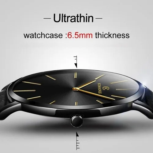Ultra-thin Watch Men Casual Fashion Men's Watches Leather Band Business Men Quartz Watches Gift Male Clock relojes hombre 2019