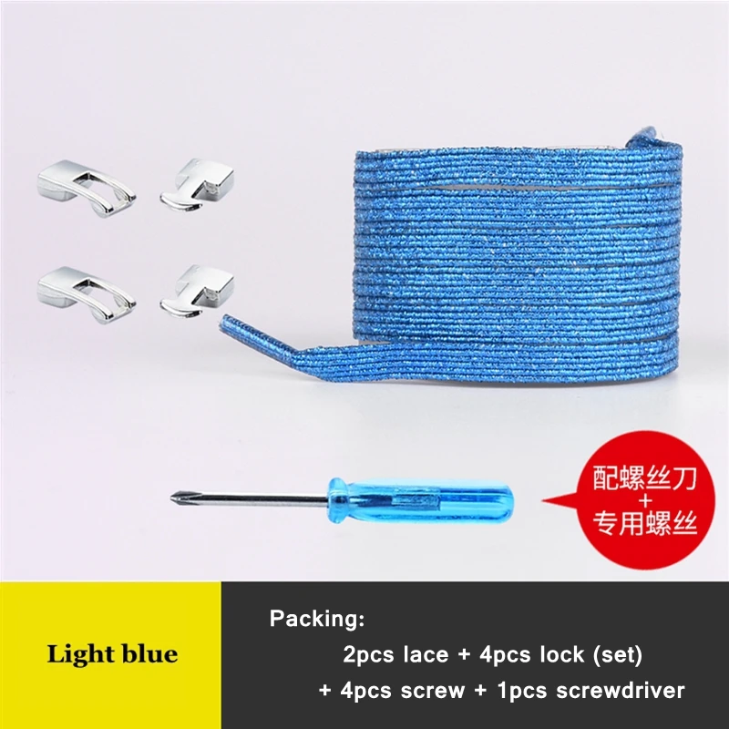 Light blue Новинка, эластичный фиксирующий башмак, шнурки с перекрестной пряжкой, Яркие туфли на плоской подошве, без шнурков, шнурки, быстрые кроссовки, фиксирующий башмак, шнурки для детей и взрослых - Цвет: Light blue