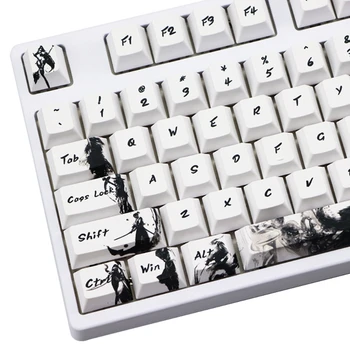 

128key Replaceable PBT Keycaps Lettering Keys OEM Injection Mechanical Key Cap