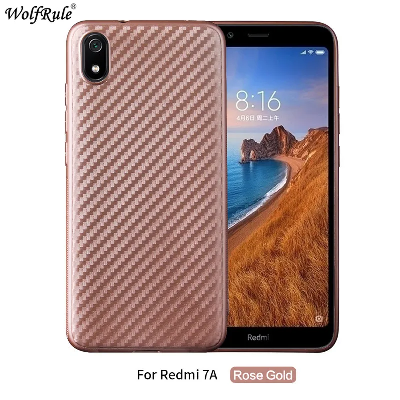 Чехол для Xiaomi Redmi 7A, мягкий силиконовый защитный чехол для телефона Xiaomi Redmi 7A, чехол Funda 5,45'' - Цвет: Pink