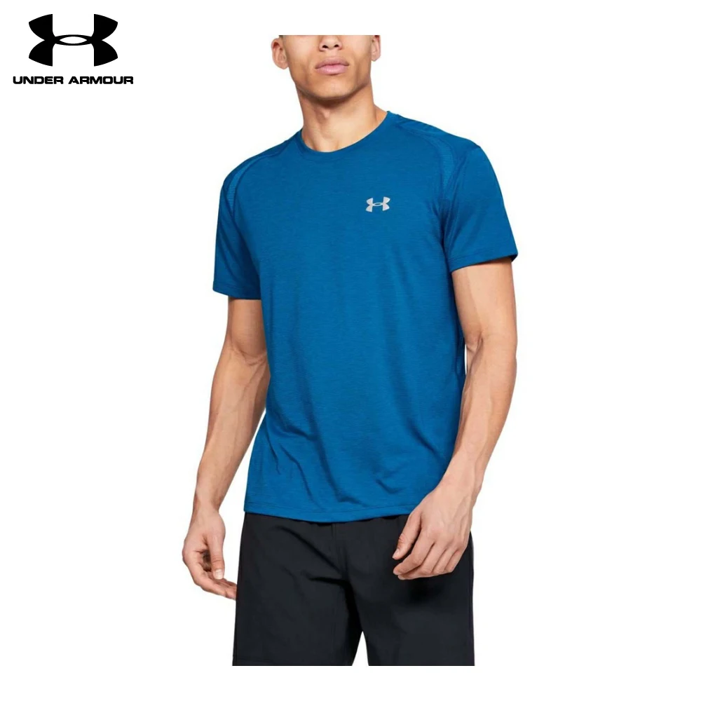 mezcla dormitar hilo Camiseta Under Armour UA STREAKER 2,0, manga corta, 1326579 417|Camisetas  para correr| - AliExpress