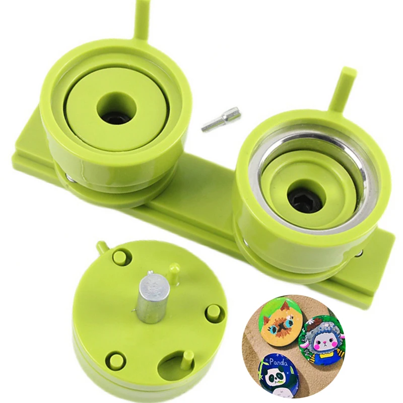 25/32/37/44/58MM Badge Button Maker Machine Installation-Free DIY Button Pin Badge Maker Press Punch Machine Parts Making