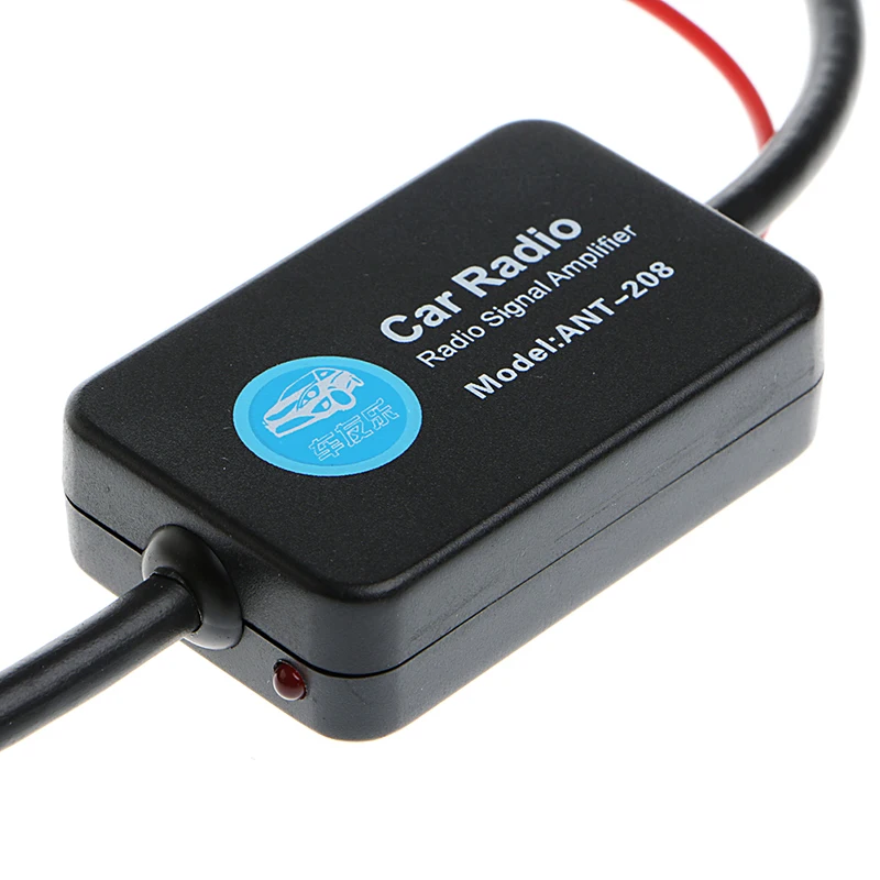 New 12V 25dB Car FM Radio Antenna Amplifier Booster with Model ANT-208