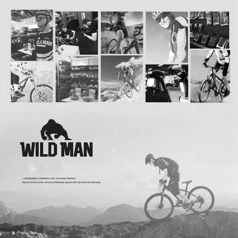 Велосипедная Рама для телефона WILD MAN, сумка для горного катания на велосипеде с сенсорным экраном, жесткий водонепроницаемый чехол для телефона