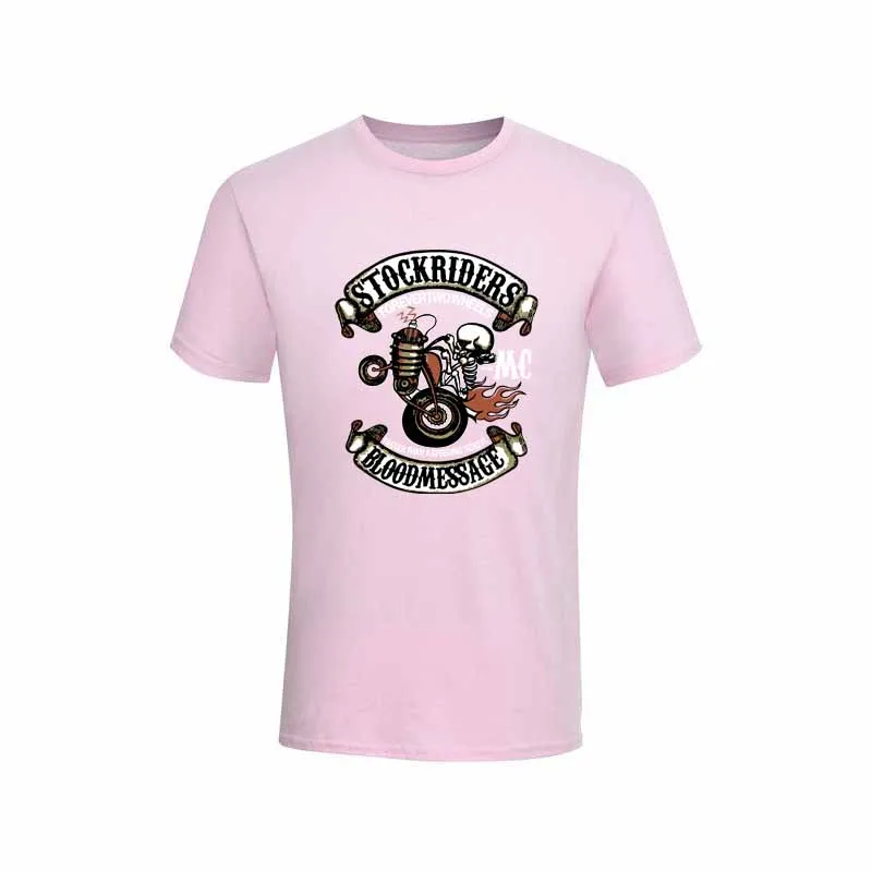 New model 2019 Color skull letter T-Shirt  shirt Mens Tops Motorcycle lovers casual Tee summer hipster cool Man T Shirts