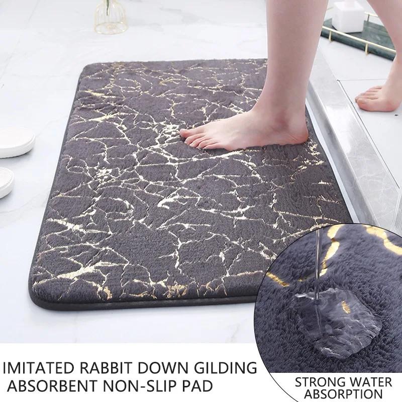 Stone Bath Mat Quick Dry Diatomaceous Earth Fast Absorbing Anti Slip Shower  Rug Bathroom Soft Foot Mats Toilet Kitchen Washable - AliExpress