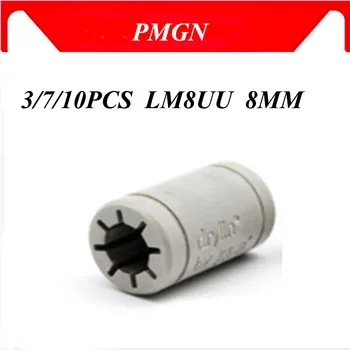 

PMGN 3/7/10pcs Solid Polymer LM8UU Bearing 8mm shaft Drylin RJ4JP-01-08 for Anet Reprap Prusa i3 3D Printer