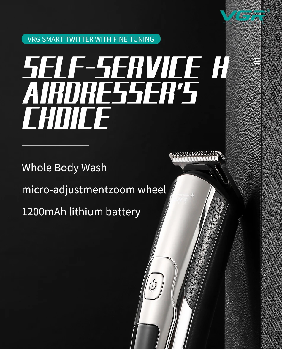 VGR 072 Water Proof Hair Clipper Professional Personal Care Trimmer 4