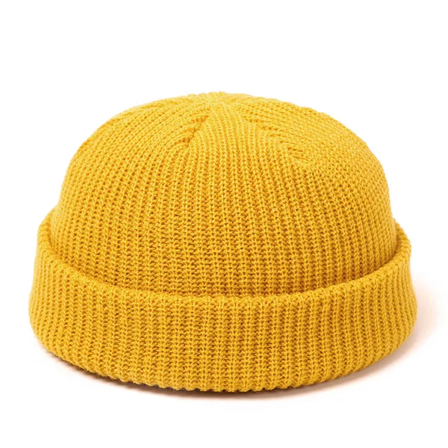 Musim Dingin Merajut Mens Hat Skull 