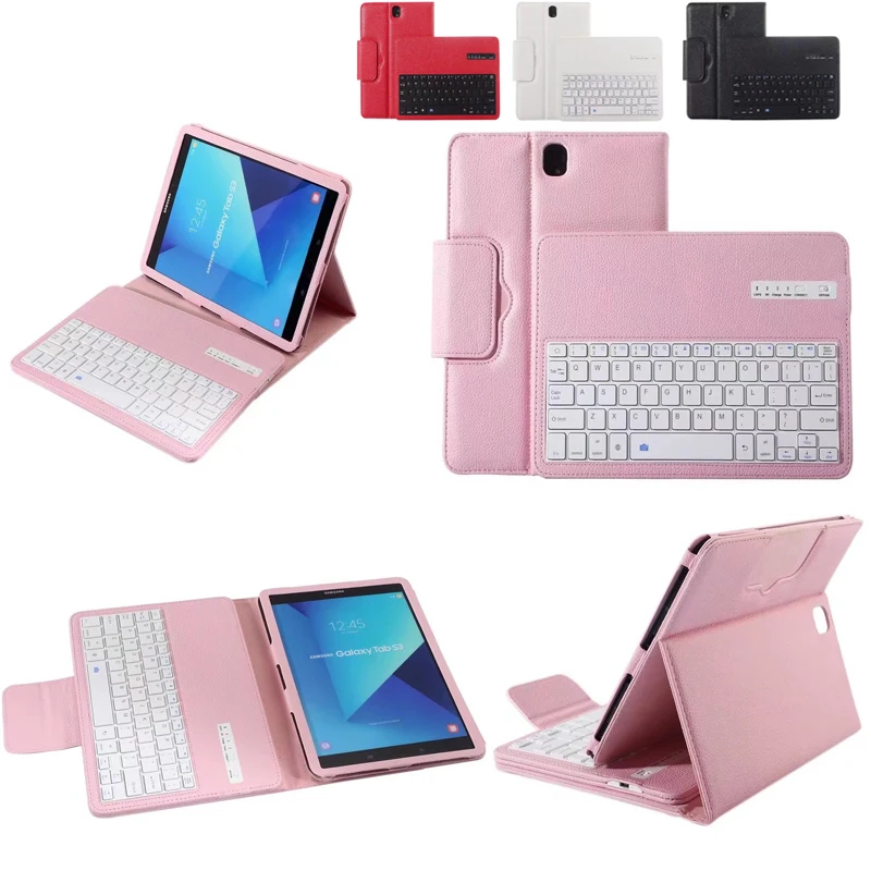 Для Samsung Galaxy Tab S3 9,7 T820 T825 T829 магнитно Съемная клавиатура ABS Bluetooth из искусственной кожи чехол