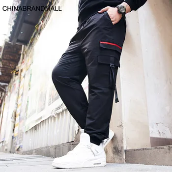 

Big size Men's Wear super Brand Fat Leisure Loose Tooling Pocket Pants Tide Fat Man Plus Fat Plus Feet Trousers