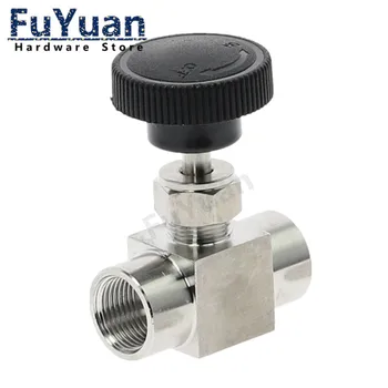 

Needle Valve Female Thread 1/8" 1/4" 3/8" 12" BSP / NPT 304 Stainless Steel Flow Control Shut Off 915 PSI