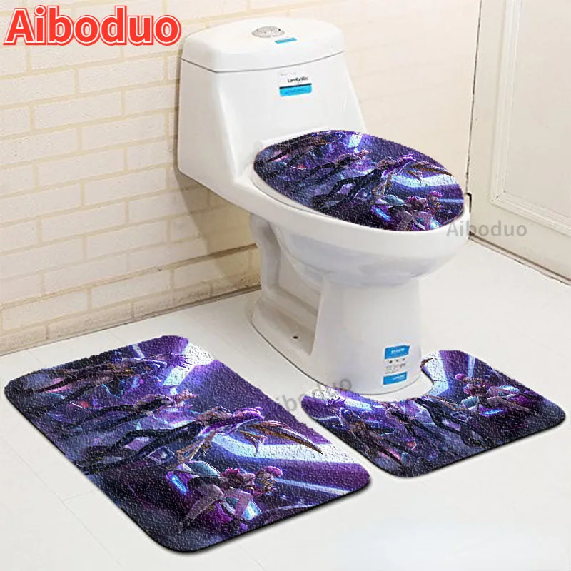 League of Legends Game 3 piece Toilet Seat Cover Modern Bathroom