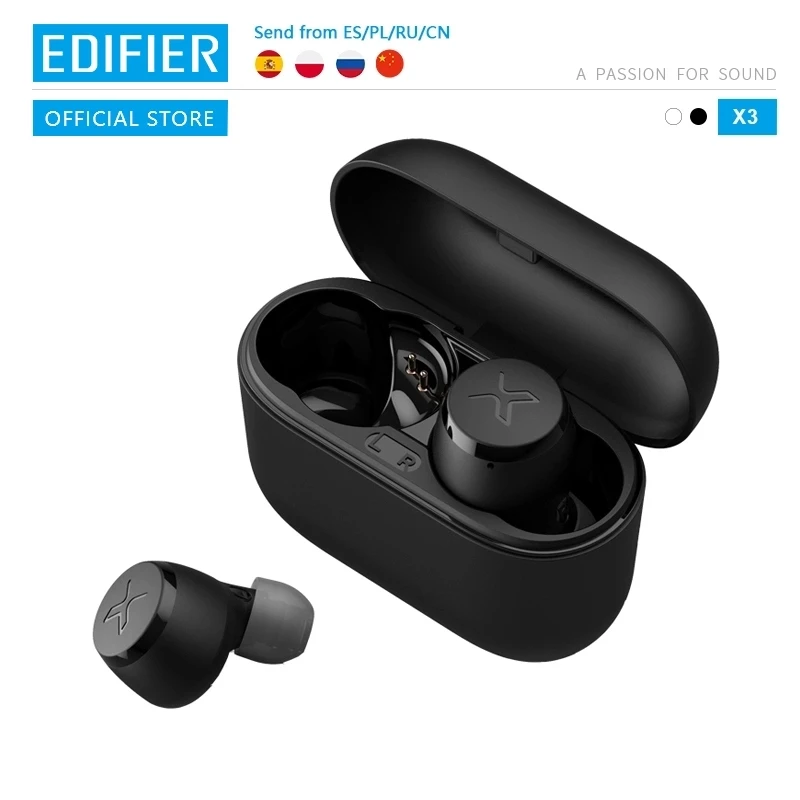 Беспроводные Bluetooth наушники EDIFIER X3 TWS голосовой помощник Поддержка aptX 5 0 сенсорное