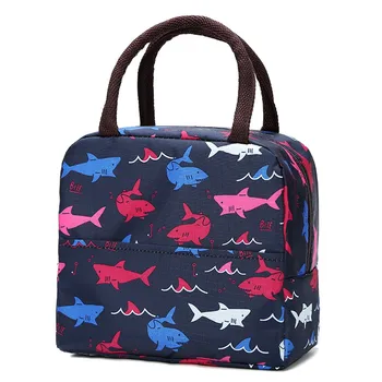 

Functional Pattern Cooler Lunch Box Portable Insulated Canvas Lunch Bag Thermal Food Picnic Lunch Bags For Women Kids #YJ