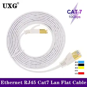 Cable De Red Ethernet Internet 10 Metros Rj45 Cat 7 Plano — Una Ganga