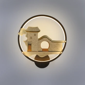 

Classical Aluminum Wall Lamp Creative Living Room Wall Light Bulb Tea Room Restaurant Corridor Decoration Bedroom Wall Lamps