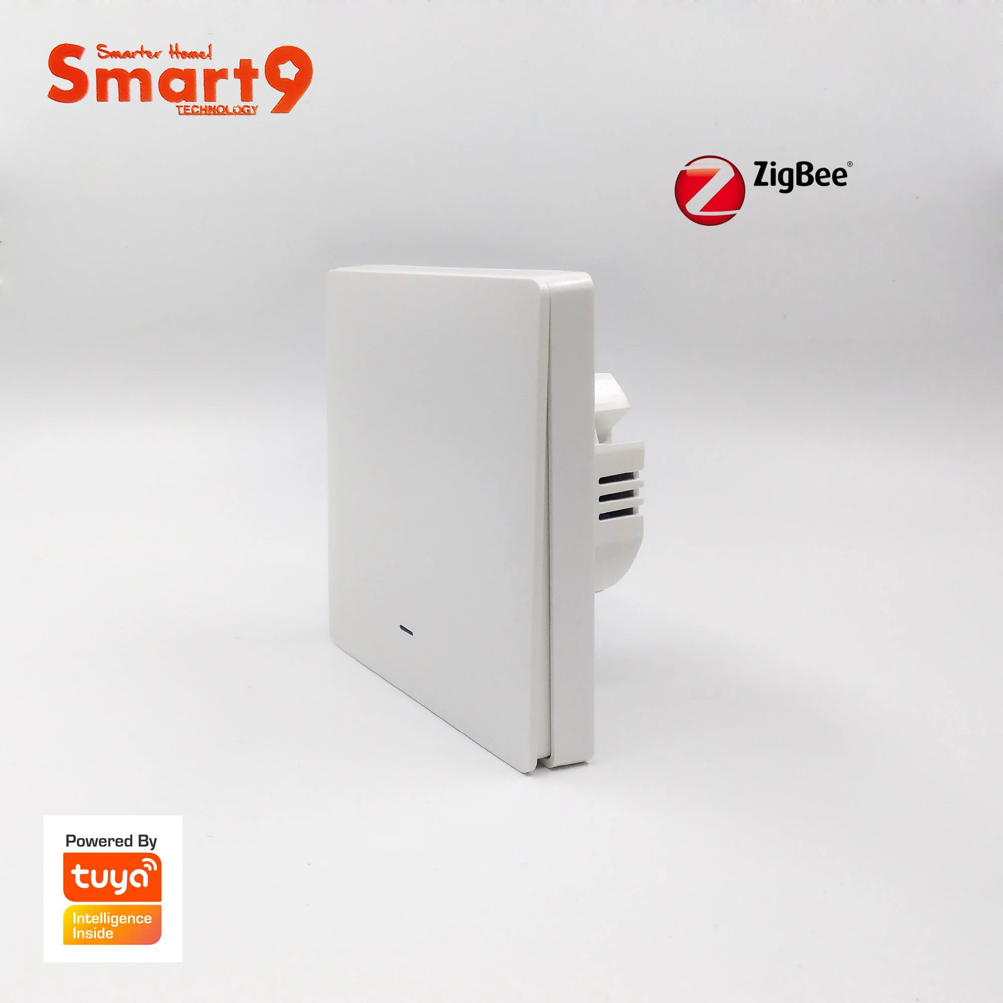 Настенный выключатель Smart9 ZigBee, работающий с ступицей TuYa ZigBee, дизайн кнопки с управлением через приложение Smart Life, питание от TuYa - Комплект: Wall Switch D 01CH
