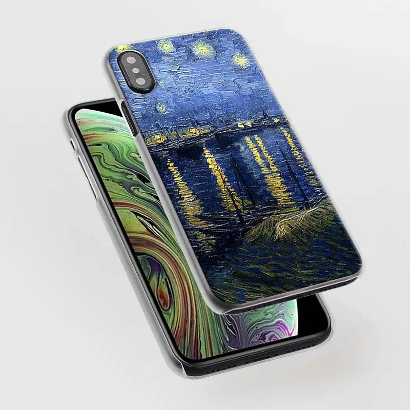 iphone 12 pro max leather case paintings Starry Night Van Gogh Phone Case for iPhone 12 Mini 11 13 Pro Max X XR XS MAX for iPhone 6 6s 7 8 Plus 5 5S SE Cover iphone 12 pro max leather case