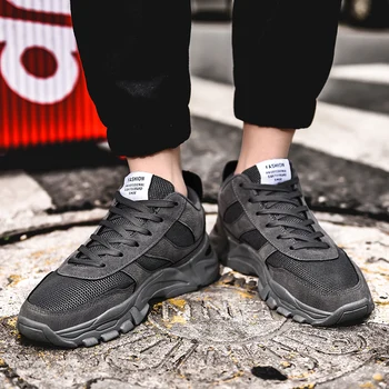 

Fashion Trend Cheap Drop Shipping Men Casual Shoes Breathable Autumn Spring Mesh Brand Lace-up Male Sneakers Lightweight Adults