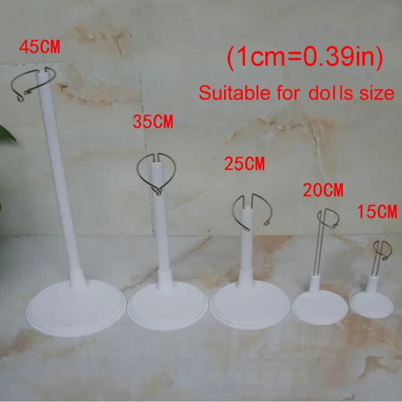 D7YD Plastic Holder for Mini for Doll Display Plush Bear Dolls Accessories Toy Stand Accs Kids Pretend Blyth