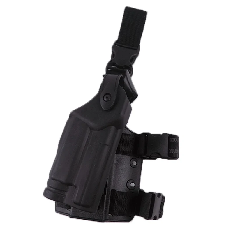 Тактический Sig P226 бедра кобура Платформа Охота для SIG P226 SIG 220 SP2022 падение ноги кобура установить фонарик кобуры - Цвет: Black