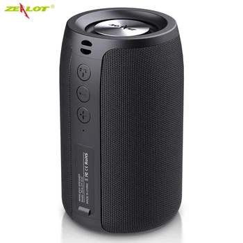 ZEALOT S32 Mini Portable Bluetooth Speaker HIFI Subwoofer Wireless Speaker with fm Radio Column Support TF, TWS, USB