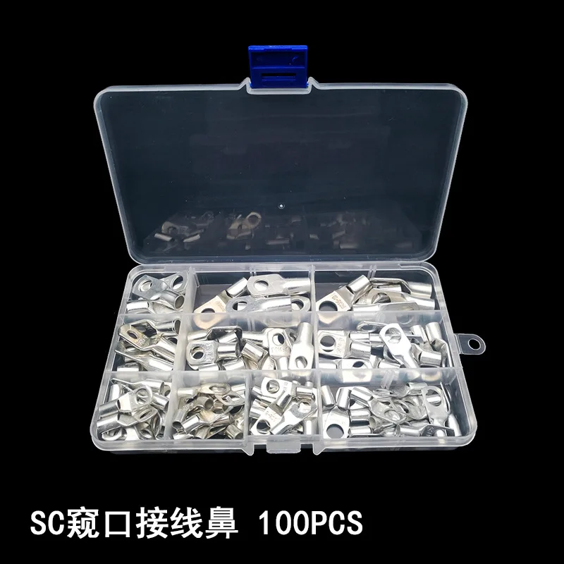 

100PCs SC Series Peep Mouth Copper Nose Copper Terminal SC35 Box