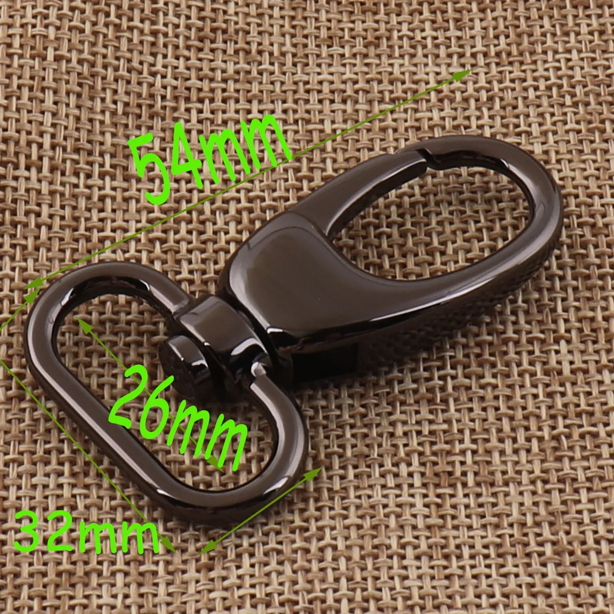 25 Mm Lobster Swivel Clasps Gunmetal Hook Clasps Carabiner Snap Hook Buckle For Bag Purse Strap