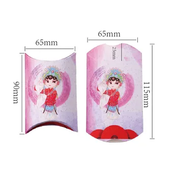 

50pcs/lot Multi Designs white Pillow Shape Wedding Favor Gift Box Party Candy Box Wholesales Pillow jewelry boxes