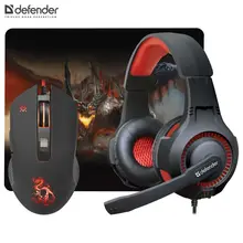 Клавиатура и мышь Defender Devourer MHP-006 мышь+гарнитура+ковер