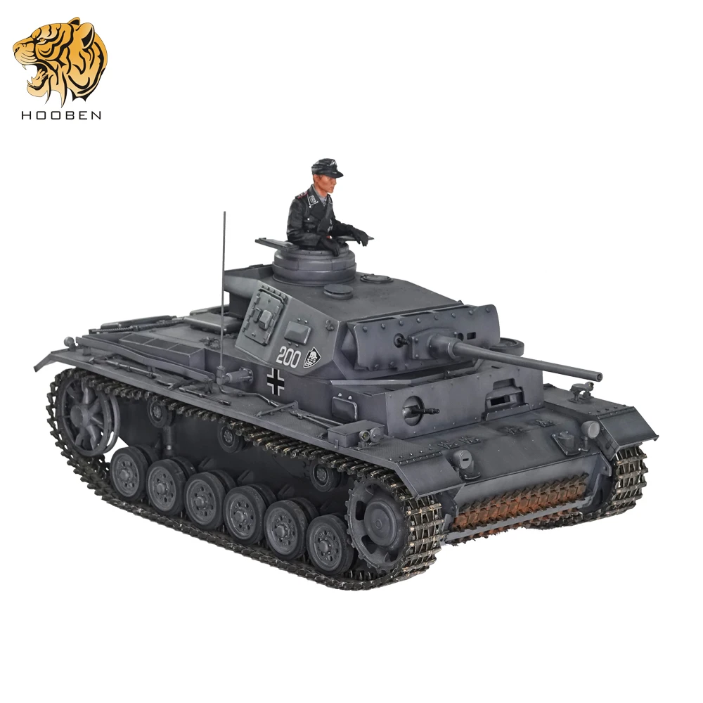 Hooben German 1 10 Panzer Iii J Medium Tank Pz Kpfw 3 Ausf J 1 Rtr World War Ii Panzerkampfwagen Iii Armoured Vehicles Aliexpress Toys Hobbies