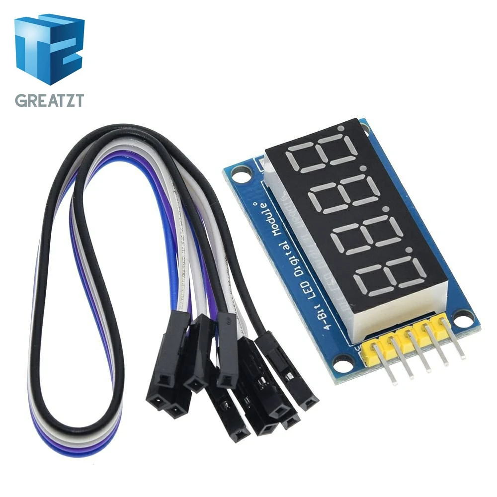 Бесплатная доставка 4 биты цифровой LED Дисплей модуль четыре последовательных