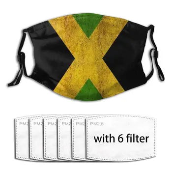 

Reusable Breathable Air Pollution Face Mask Carbon Filter Nose Mouth Mask Daily Mask Jamaican Flag Respirator Mouth Cover