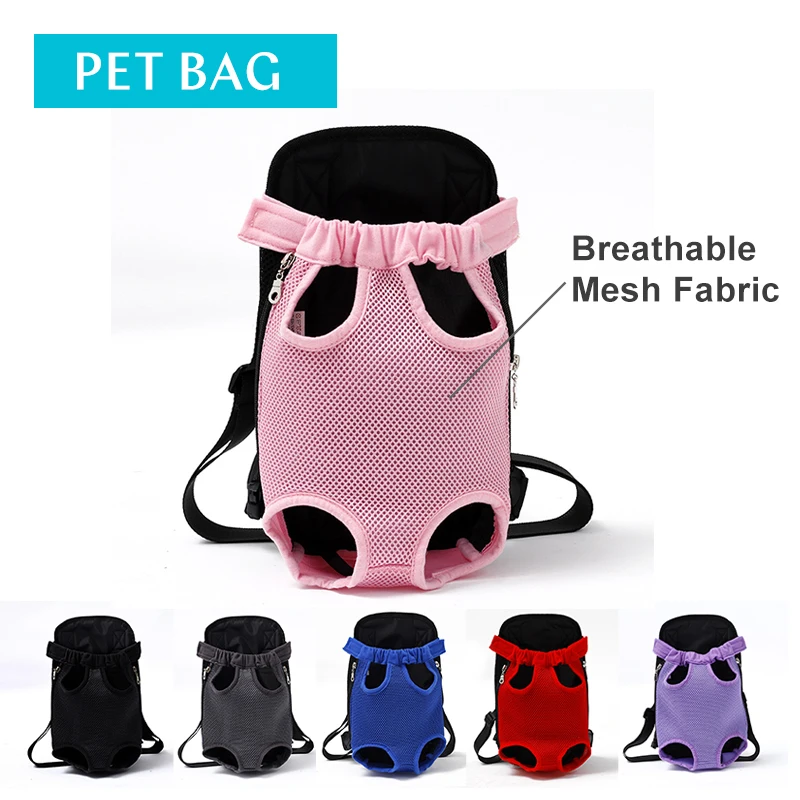 

Cat Dog Carrier Backpack Ventilation Mesh Double Shoulder Pet Bags For Dogs Outdoor Portable Travel Head Out On Chest Puppy Bags