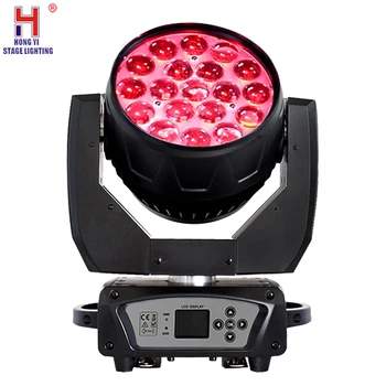 

19x15w RGBW 4in1 Wash Zoom Light With Ring Control DMX512 Moving Head Light DJ Bar Stage Lighting