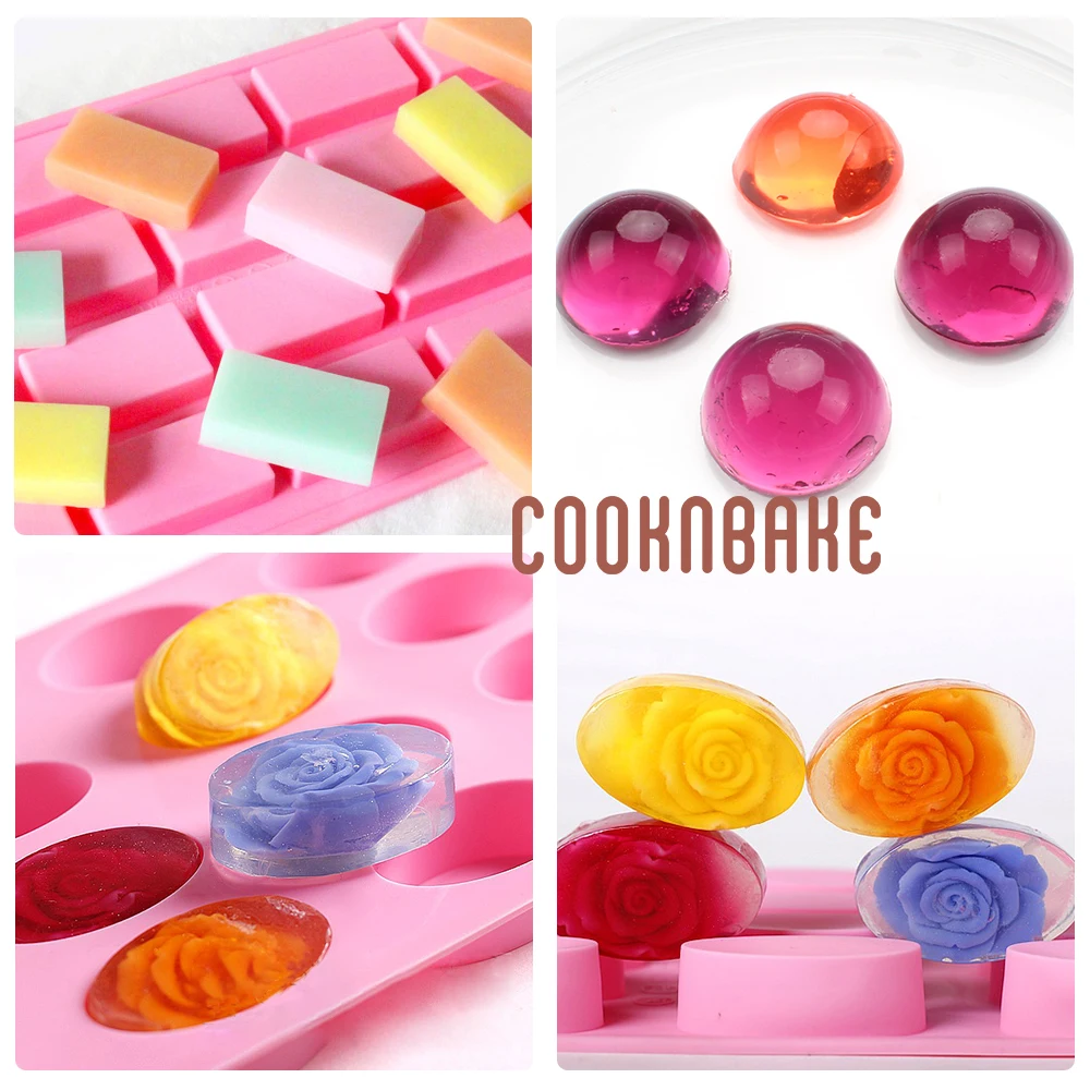 COOKNBAKE форма для шоколада, 3 шт., силиконовая форма для мыла, круглая форма для торта, печенья, конфет желе, клейкая форма, сделай сам, украшение торта