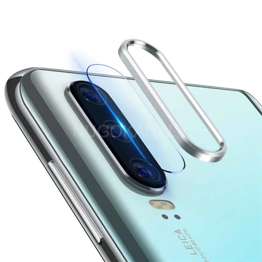 Для huawei P30 P20 mate 20 20X Pro Honor 20i Nova 5 4 защитная пленка для задней камеры закаленное стекло+ металлическое защитное кольцо