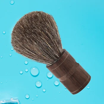 

1pc Natural Wooden Handle Bristles Mustache Beards Brush Soft Boar Facial Care Hair Wet Shaving Brush for Men