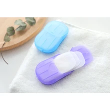 6 упаковок одноразовое мыло в коробке бумажные листы Ароматические Портативный Путешествия Ручная стирка YUF99