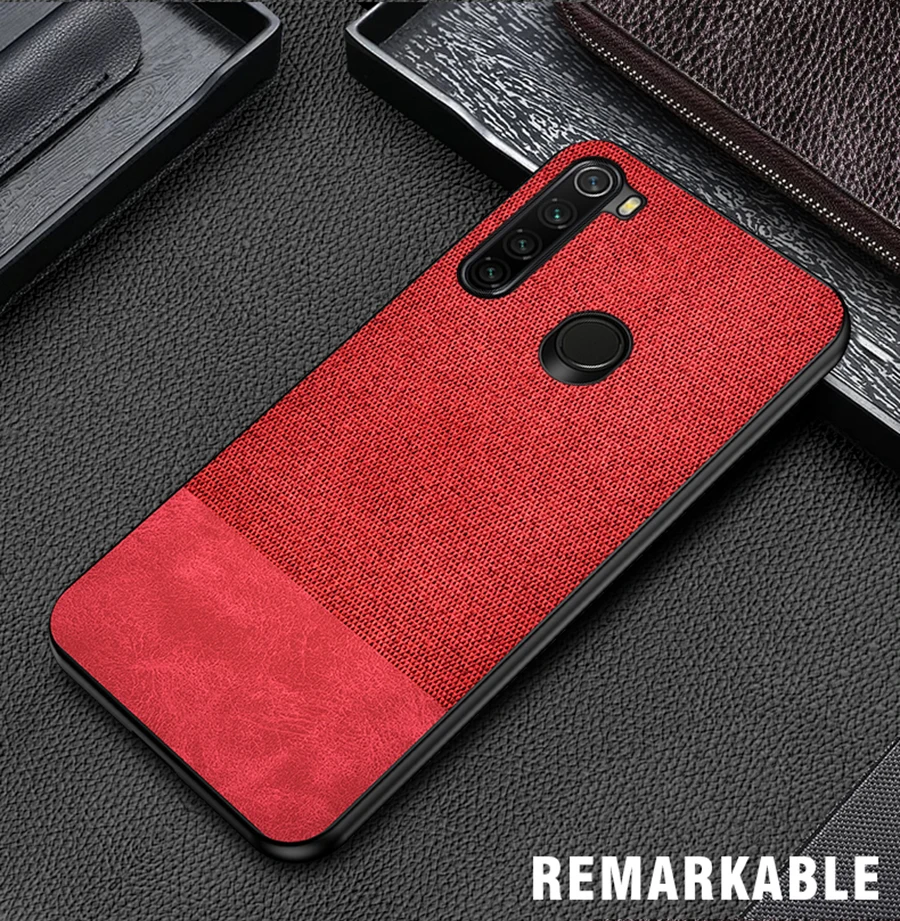 IKrsses для Xiaomi Redmi Note 8 Pro PU простая скатерть жесткая задняя крышка мягкий чехол для Redmi Note 8 жесткий чехол